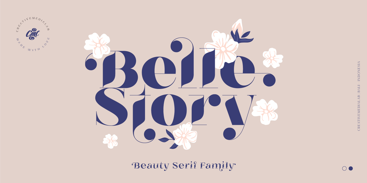 Belle Story Display Extra Bold Font preview